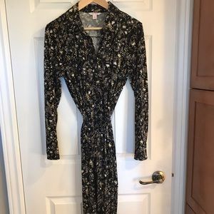 Joe Fresh stretch button front shirtdress